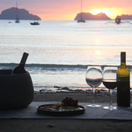 Maligaya Beach Bungalows El Nido Bagian luar foto