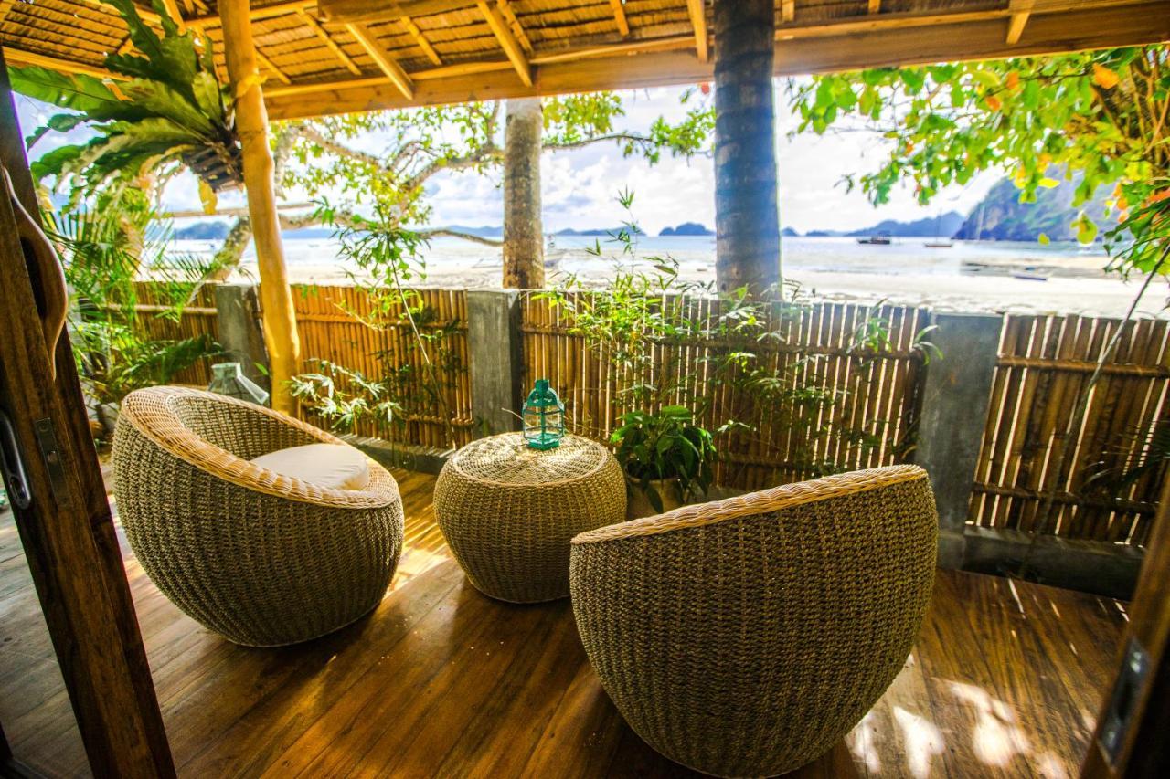 Maligaya Beach Bungalows El Nido Bagian luar foto