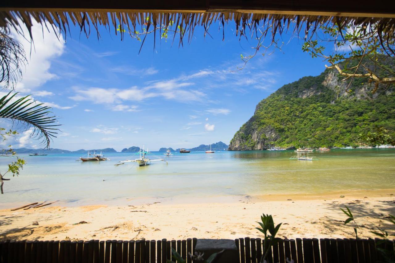 Maligaya Beach Bungalows El Nido Bagian luar foto