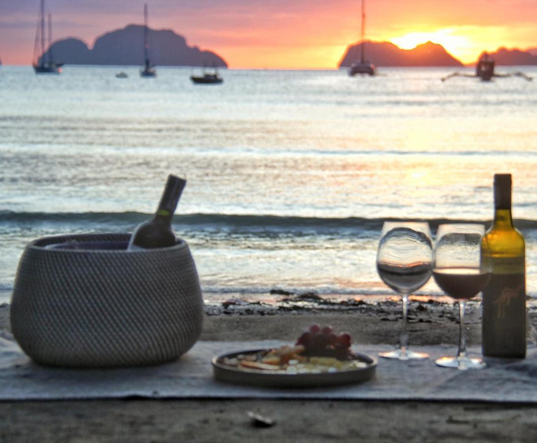 Maligaya Beach Bungalows El Nido Bagian luar foto