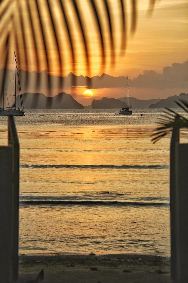 Maligaya Beach Bungalows El Nido Bagian luar foto